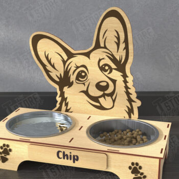 Intra απο ξύλο plywood 3mm-4mm πάχος - Πακέτο βάσης για μπολ τροφής για σκύλους |  CNC Δίασταση 20x20 cm INTRAFABR-110851429 - Image 7