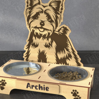 Intra απο ξύλο plywood 3mm-4mm πάχος - Πακέτο βάσης για μπολ τροφής για σκύλους |  CNC Δίασταση 20x20 cm INTRAFABR-110851429 - Image 8