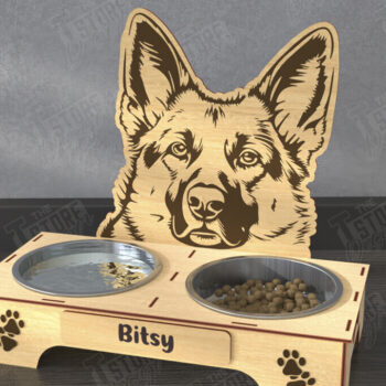 Intra απο ξύλο plywood 3mm-4mm πάχος - Πακέτο βάσης για μπολ τροφής για σκύλους |  CNC Δίασταση 20x20 cm INTRAFABR-110851429 - Image 9