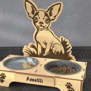 Intra απο ξύλο plywood 3mm-4mm πάχος - Πακέτο βάσης για μπολ τροφής για σκύλους |  CNC Δίασταση 20x20 cm INTRAFABR-110851429 - Image 10