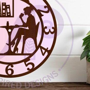 Intra απο ξύλο plywood 3mm-4mm πάχος - Dog Friendly Cafe Ρολόι τοίχου με λέιζερ Δίασταση 30x20 cm INTRAFABR-122284799 - Image 1