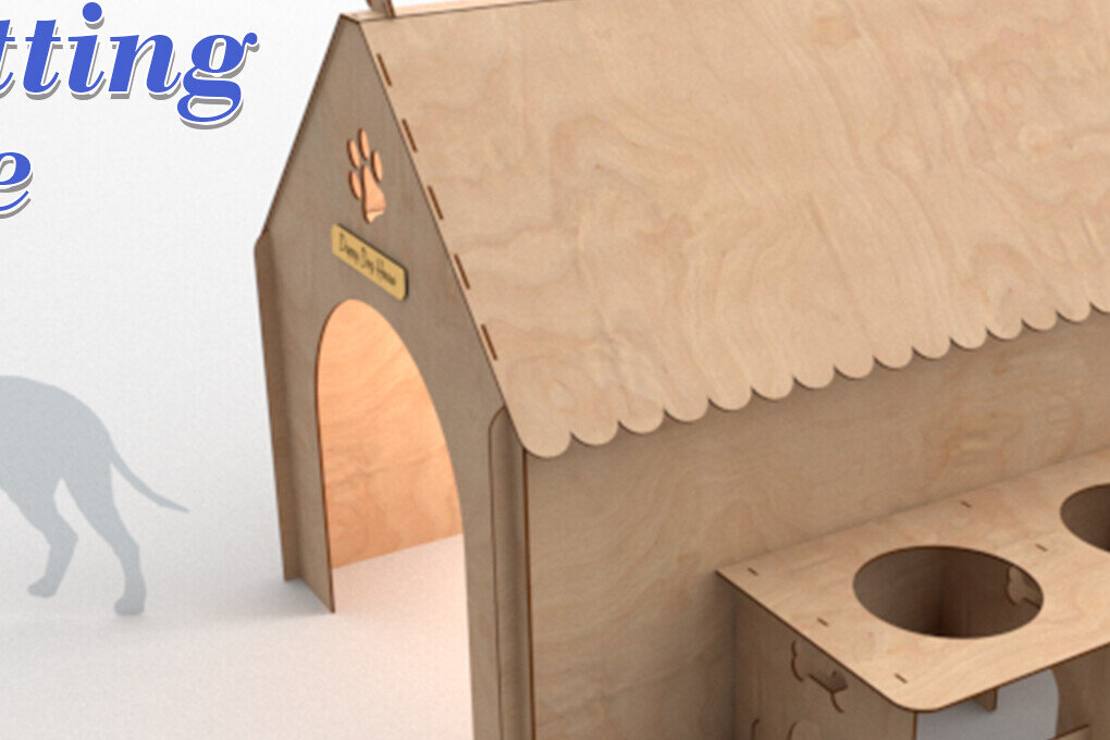 Intra απο ξύλο plywood 3mm-4mm πάχος - Σπίτι για σκύλους,  με λέιζερ, , Laser Δίασταση 20x20 cm INTRAFABR-82740340