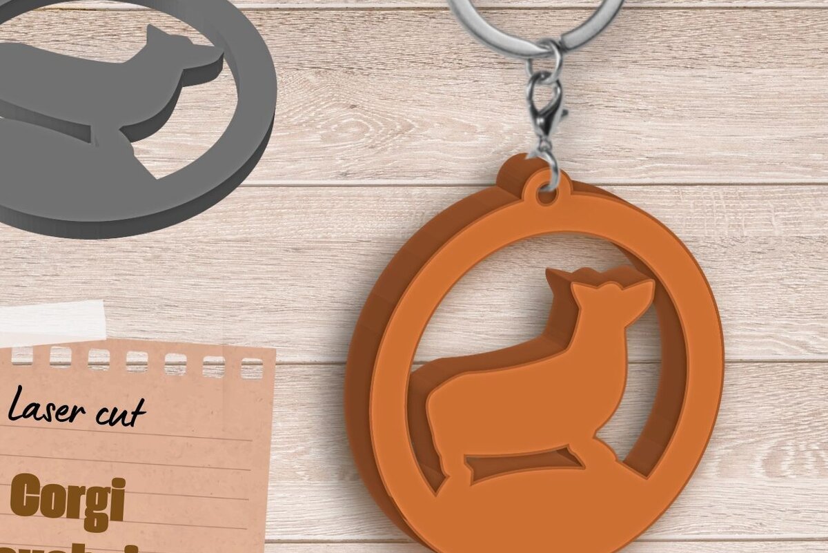 Intra απο ξύλο plywood 3mm-4mm πάχος - Μπρελόκ για σκύλους , Δώρο Dog Lovers, Γούρι Δίασταση 4x4 cm INTRAFABR-89835982