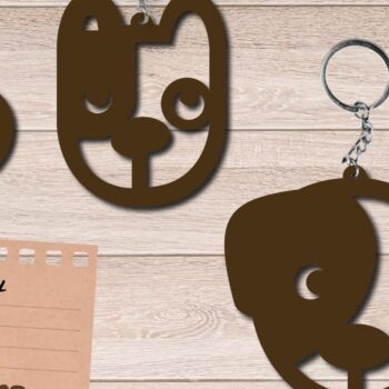 Intra απο ξύλο plywood 3mm-4mm πάχος - Μπρελόκ για σκύλους , Dog Lovers Gift  Δίασταση 3x3 cm INTRAFABR-84892339 - Image 1