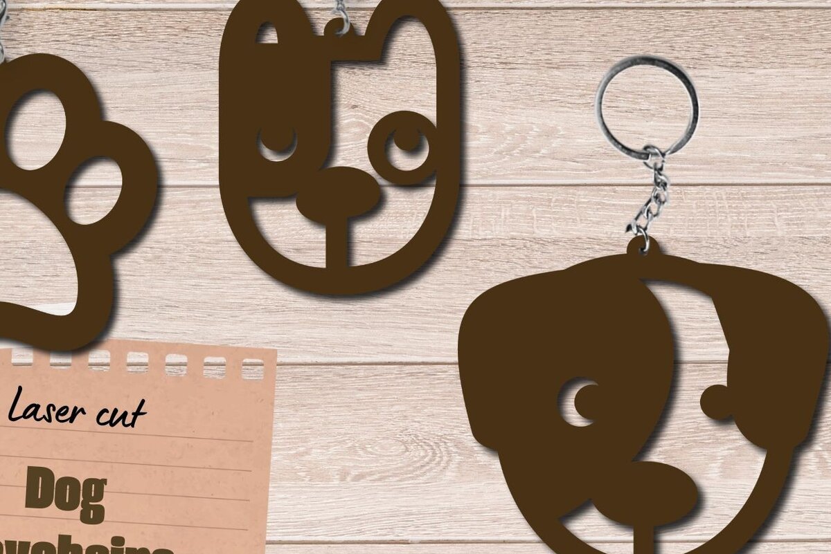 Intra απο ξύλο plywood 3mm-4mm πάχος - Μπρελόκ για σκύλους , Dog Lovers Gift  Δίασταση 3x3 cm INTRAFABR-84892339