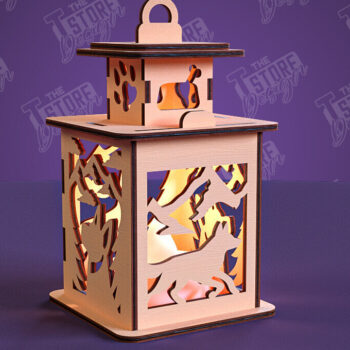 Intra απο ξύλο plywood 3mm-4mm πάχος - Φανάρι σκύλου | 3D Night Light | Κατοικία Κατοικίδια Δίασταση 20x20 cm INTRAFABR-101752650 - Image 1