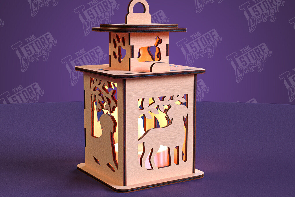 Intra απο ξύλο plywood 3mm-4mm πάχος - Φανάρι σκύλου | 3D Night Light | Κατοικία Κατοικίδια Δίασταση 20x20 cm INTRAFABR-101752689