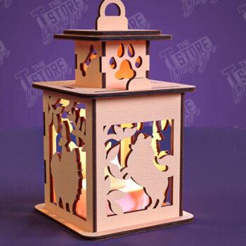 Intra απο ξύλο plywood 3mm-4mm πάχος - Φανάρι σκύλου | 3D Night Light | Κατοικία Κατοικίδια Δίασταση 20x20 cm INTRAFABR-101752714 - Image 1