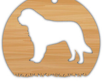 Intra απο ξύλο plywood 3mm-4mm πάχος - Μεταλλικός τοίχος με λίμα κοπής με λέιζερ σκύλου Δίασταση 40x50 cm INTRAFABR-70706410 - Image 2