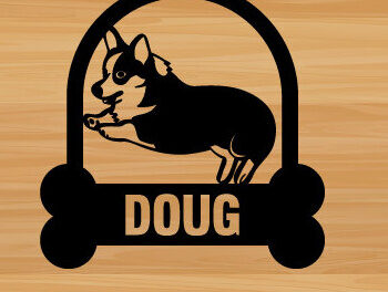 Intra απο ξύλο plywood 3mm-4mm πάχος - Dog Laser Μεταλλική διακόσμηση τοίχου με λέιζερ Δίασταση 40x50 cm INTRAFABR-73999763 - Image 1