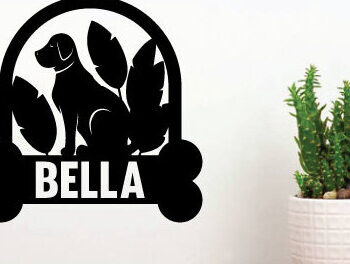 Intra απο ξύλο plywood 3mm-4mm πάχος - Dog Laser Μεταλλική διακόσμηση τοίχου με λέιζερ Δίασταση 40x50 cm INTRAFABR-73999798 - Image 2