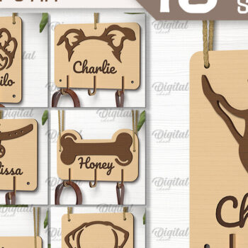 Intra απο ξύλο plywood 3mm-4mm πάχος - Δέσμη κοπής λέιζερ με λουριά σκύλου Δίασταση 30x20 cm INTRAFABR-102600715 - Image 1