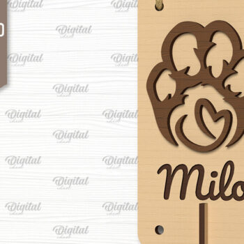 Intra απο ξύλο plywood 3mm-4mm πάχος - Δέσμη κοπής λέιζερ με λουριά σκύλου Δίασταση 30x20 cm INTRAFABR-102600715 - Image 5