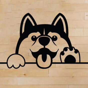 Intra απο ξύλο plywood 3mm-4mm πάχος - Dog Metal Wall Art, Dog Laser Cut Δίασταση 40x50 cm INTRAFABR-66802260 - Image 1