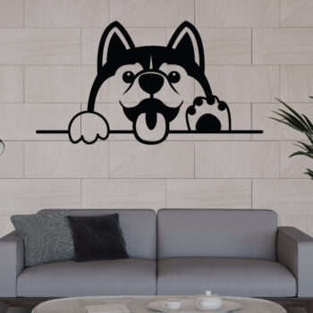 Intra απο ξύλο plywood 3mm-4mm πάχος - Dog Metal Wall Art, Dog Laser Cut Δίασταση 40x50 cm INTRAFABR-66802260 - Image 2