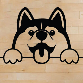 Intra απο ξύλο plywood 3mm-4mm πάχος - Dog Metal Wall Art, Dog Laser Cut Δίασταση 40x50 cm INTRAFABR-66802360 - Image 1