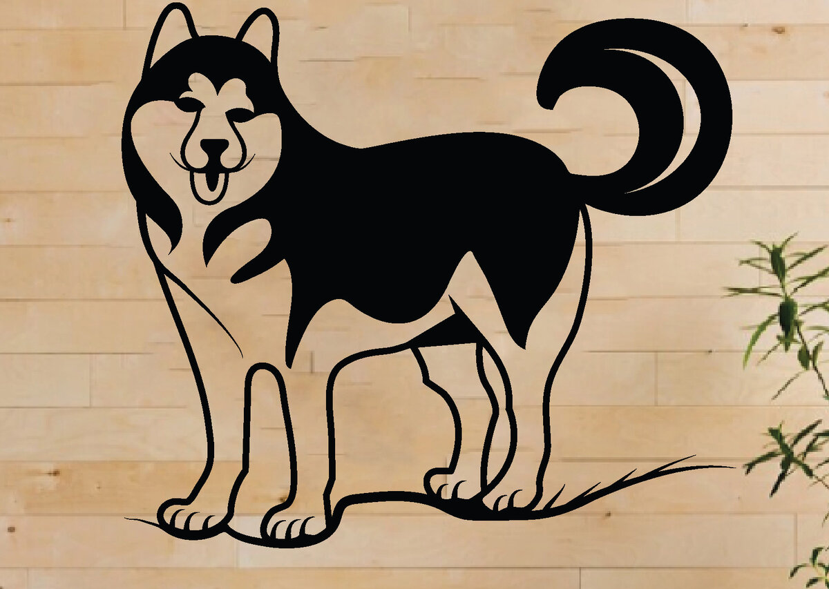 Intra απο ξύλο plywood 3mm-4mm πάχος - Dog Metal Wall Art, Dog Laser Cut  Δίασταση 40x50 cm INTRAFABR-66802130
