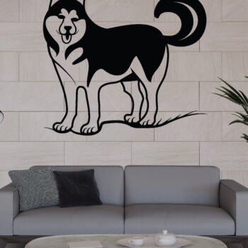 Intra απο ξύλο plywood 3mm-4mm πάχος - Dog Metal Wall Art, Dog Laser Cut Δίασταση 40x50 cm INTRAFABR-66802130 - Image 2