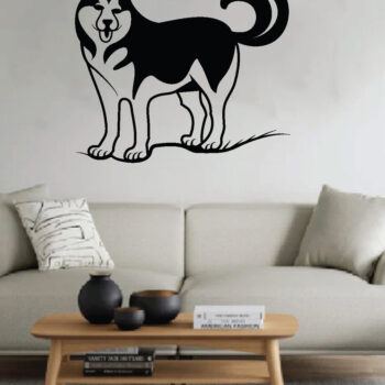 Intra απο ξύλο plywood 3mm-4mm πάχος - Dog Metal Wall Art, Dog Laser Cut Δίασταση 40x50 cm INTRAFABR-66802130 - Image 3