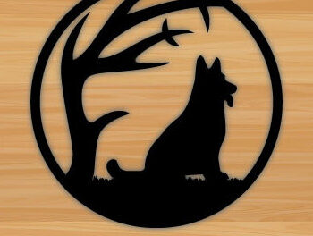 Intra απο ξύλο plywood 3mm-4mm πάχος - Δέσμη κοπής με λέιζερ μεταλλικού τοίχου Dog Δίασταση 40x50 cm INTRAFABR-97259269 - Image 5