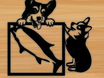 Intra απο ξύλο plywood 3mm-4mm πάχος - Δέσμη κοπής με λέιζερ μεταλλικού τοίχου Dog Δίασταση 40x50 cm INTRAFABR-97259269 - Image 13