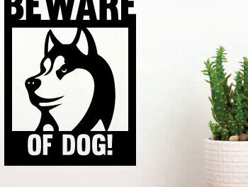 Intra απο ξύλο plywood 3mm-4mm πάχος - κοπής με λέιζερ τέχνης μεταλλικής διακόσμησης τοίχου Dog Δίασταση 40x50 cm INTRAFABR-74782295 - Image 2