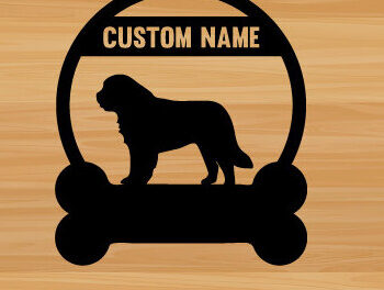 Intra απο ξύλο plywood 3mm-4mm πάχος -  κοπής με λέιζερ τέχνης μεταλλικής διακόσμησης τοίχου Dog Δίασταση 40x50 cm INTRAFABR-74782416 - Image 1