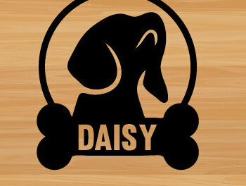 Intra απο ξύλο plywood 3mm-4mm πάχος -  κοπής με λέιζερ τέχνης μεταλλικής διακόσμησης τοίχου Dog Δίασταση 40x50 cm INTRAFABR-74782858 - Image 1