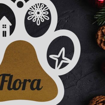 Intra απο ξύλο plywood 3mm-4mm πάχος - Στολίδι με όνομα σκύλου  Laser Cut Bundle Δίασταση 6x6 cm INTRAFABR-48305149 - Image 7