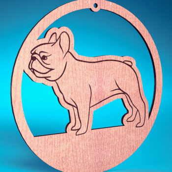 Intra απο ξύλο plywood 3mm-4mm πάχος - Στολίδι σκύλου με λέιζερ  | Λέιζερ σκύλου Δίασταση 6x6 cm INTRAFABR-72481696 - Image 2