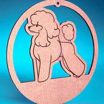 Intra απο ξύλο plywood 3mm-4mm πάχος - Στολίδι σκύλου με λέιζερ  | Λέιζερ σκύλου Δίασταση 6x6 cm INTRAFABR-72481696 - Image 4