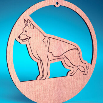 Intra απο ξύλο plywood 3mm-4mm πάχος - Στολίδι σκύλου με λέιζερ  | Λέιζερ σκύλου Δίασταση 6x6 cm INTRAFABR-72481696 - Image 9