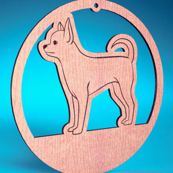 Intra απο ξύλο plywood 3mm-4mm πάχος - Στολίδι σκύλου με λέιζερ  | Λέιζερ σκύλου Δίασταση 6x6 cm INTRAFABR-72481696 - Image 11