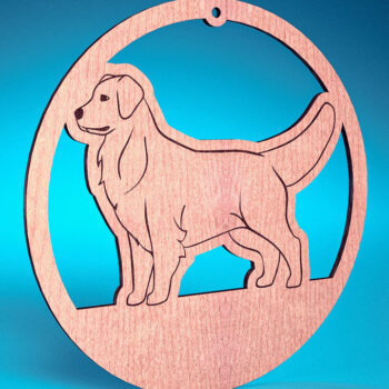 Intra απο ξύλο plywood 3mm-4mm πάχος - Στολίδι σκύλου με λέιζερ  | Λέιζερ σκύλου Δίασταση 6x6 cm INTRAFABR-72482028 - Image 1