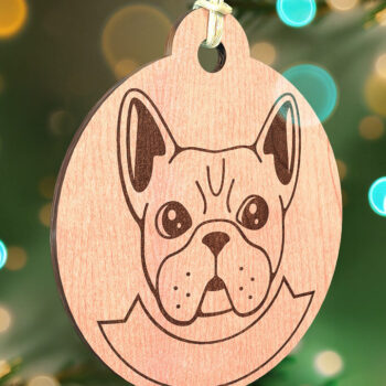 Intra απο ξύλο plywood 3mm-4mm πάχος - Στολίδι σκύλου με λέιζερ  | Λέιζερ σκύλου Δίασταση 6x6 cm INTRAFABR-72472623 - Image 4