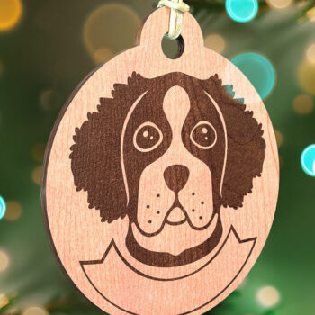 Intra απο ξύλο plywood 3mm-4mm πάχος - Στολίδι σκύλου με λέιζερ  | Λέιζερ σκύλου Δίασταση 6x6 cm INTRAFABR-72472623 - Image 10