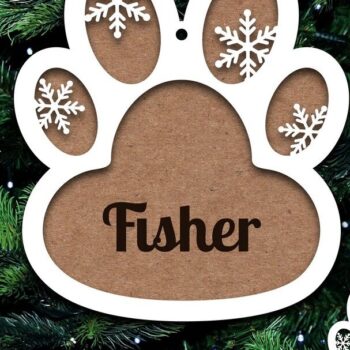 Intra απο ξύλο plywood 3mm-4mm πάχος - Στολίδι σκύλου Προσωποποιημένο  Laser Cut Δίασταση 8x4 cm INTRAFABR-20658174 - Image 3