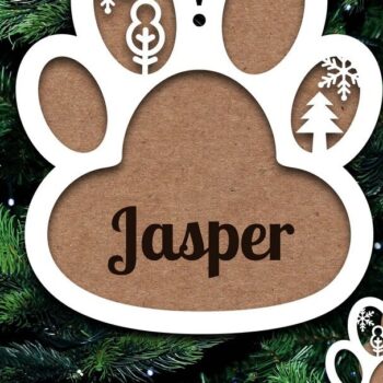 Intra απο ξύλο plywood 3mm-4mm πάχος - Στολίδι σκύλου Προσωποποιημένο  Laser Cut Δίασταση 8x4 cm INTRAFABR-20658174 - Image 4