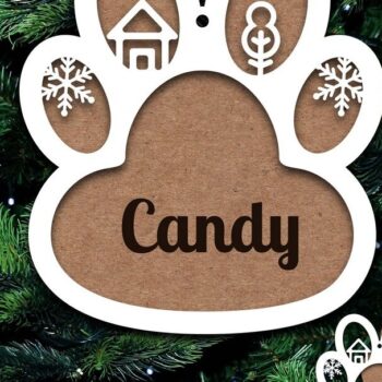 Intra απο ξύλο plywood 3mm-4mm πάχος - Στολίδι σκύλου Προσωποποιημένο  Laser Cut Δίασταση 8x4 cm INTRAFABR-20658174 - Image 5