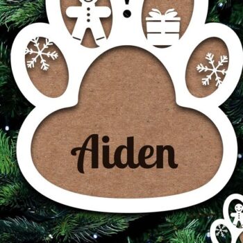 Intra απο ξύλο plywood 3mm-4mm πάχος - Στολίδι σκύλου Προσωποποιημένο  Laser Cut Δίασταση 8x4 cm INTRAFABR-20658174 - Image 6