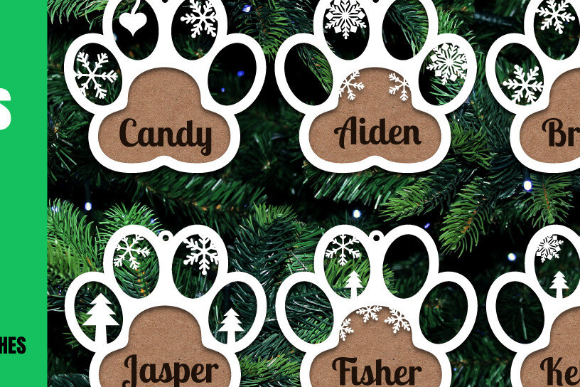 Intra απο ξύλο plywood 3mm-4mm πάχος - Στολίδι σκύλου Προσωποποιημένο  Laser Cut Δίασταση 8x4 cm INTRAFABR-20607686