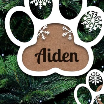 Intra απο ξύλο plywood 3mm-4mm πάχος - Στολίδι σκύλου Προσωποποιημένο  Laser Cut Δίασταση 8x4 cm INTRAFABR-20607686 - Image 4