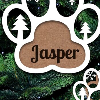 Intra απο ξύλο plywood 3mm-4mm πάχος - Στολίδι σκύλου Προσωποποιημένο  Laser Cut Δίασταση 8x4 cm INTRAFABR-20607686 - Image 6