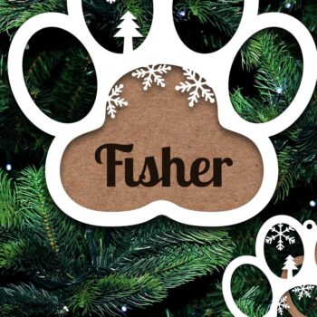 Intra απο ξύλο plywood 3mm-4mm πάχος - Στολίδι σκύλου Προσωποποιημένο  Laser Cut Δίασταση 8x4 cm INTRAFABR-20607686 - Image 7