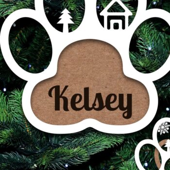 Intra απο ξύλο plywood 3mm-4mm πάχος - Στολίδι σκύλου Προσωποποιημένο  Laser Cut Δίασταση 8x4 cm INTRAFABR-20607686 - Image 8