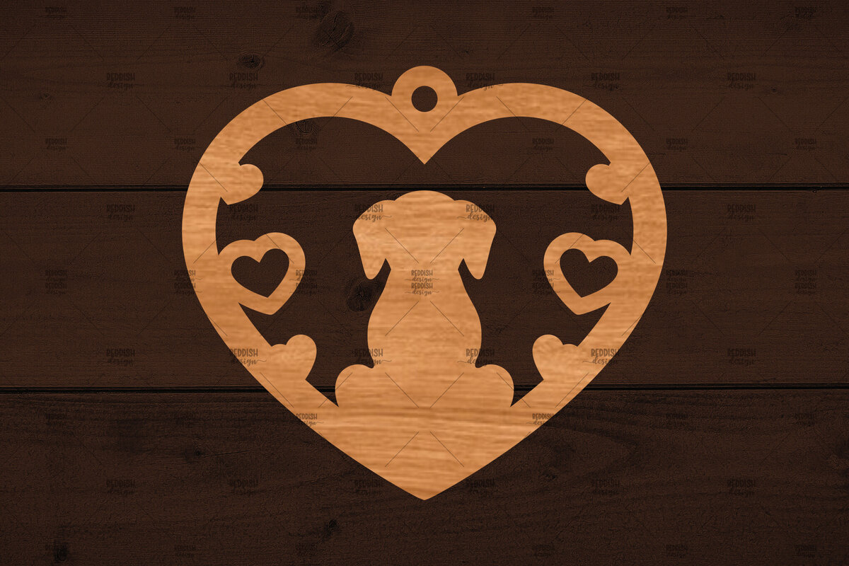 Intra απο ξύλο plywood 3mm-4mm πάχος - Στολίδι σκύλου ,  Δίασταση 6x6 cm INTRAFABR-113802580