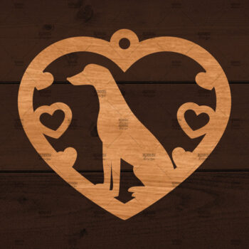 Intra απο ξύλο plywood 3mm-4mm πάχος - Στολίδι σκύλου ,  Δίασταση 6x6 cm INTRAFABR-113802406 - Image 1