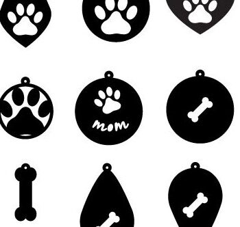 Intra απο ξύλο plywood 3mm-4mm πάχος - Dog Paw Earring Dog Lover Jewelry Δίασταση 3x3 cm INTRAFABR-5036380 - Image 1