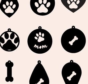 Intra απο ξύλο plywood 3mm-4mm πάχος - Dog Paw Earring Dog Lover Jewelry Δίασταση 3x3 cm INTRAFABR-5036380 - Image 2