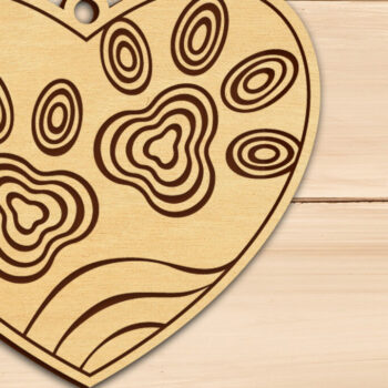 Intra απο ξύλο plywood 3mm-4mm πάχος - Μπρελόκ Σκύλος Χαρακτική Δίασταση 2x2 cm INTRAFABR-100120107 - Image 1